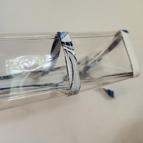 Vera Bradley Mediterranean Paisley shoulder bag coin purse makeup pouch white - Picture 14 of 15